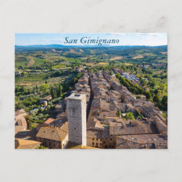Cartão Postal Postal de San Gimignano, Toscana