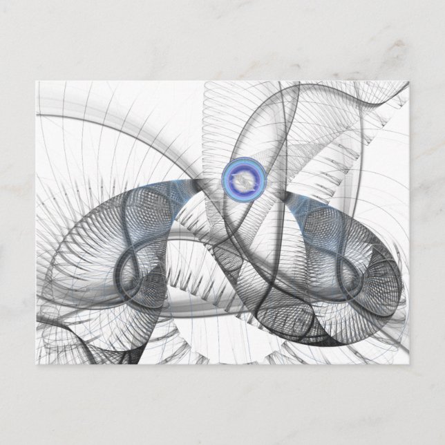 Cartão Postal postal fractal 1 (Frente)