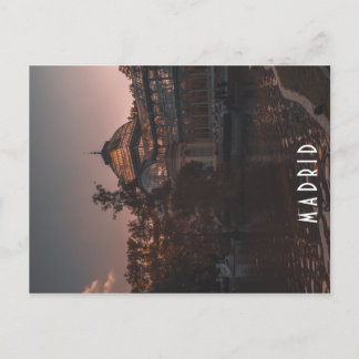 Cartão Postal Postal Palacio de cristal Retiro madrid