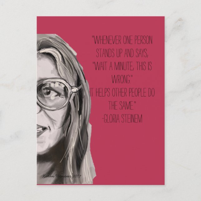 Cartão Postal postal Série Sisterhood - Gloria (Frente)