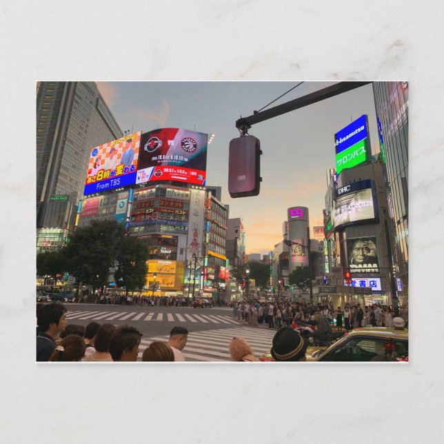 Cartão Postal Postal Shibuya, Tokio (Frente)