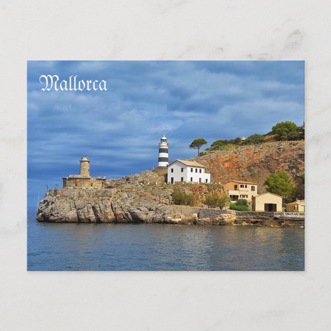 Cartão Postal Postal Soller-Sa Calobra desde el mar em Mallorca (Frente)