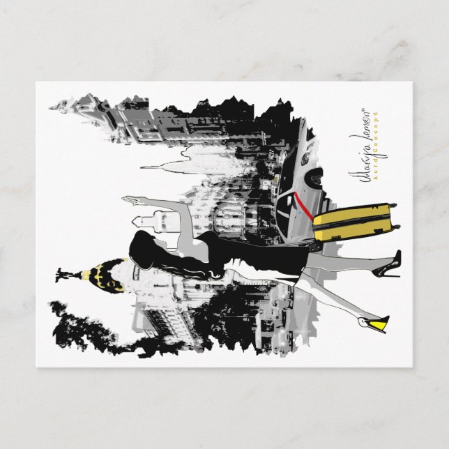 Cartão Postal Postal ¡Taxi! (Frente)