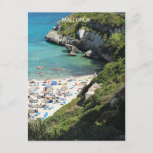 Cartão Postal postal vertical Calas de Mallorca