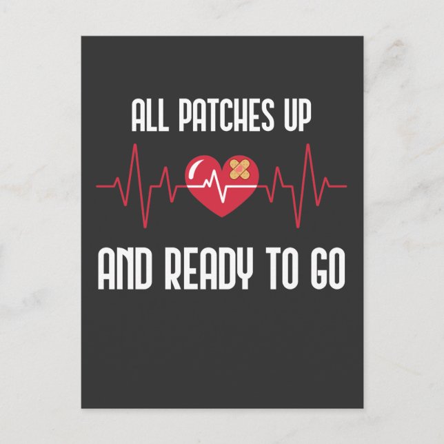 Cartão Postal Postar Cirurgia Cardíaca Obter Recuperação De Igno (Frente)