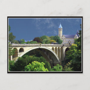 Cartão Postal Postcard Adolphe Bridge From Luxemburg City