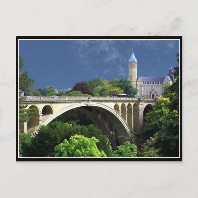 Cartão Postal Postcard Adolphe Bridge From Luxemburg City (Frente)
