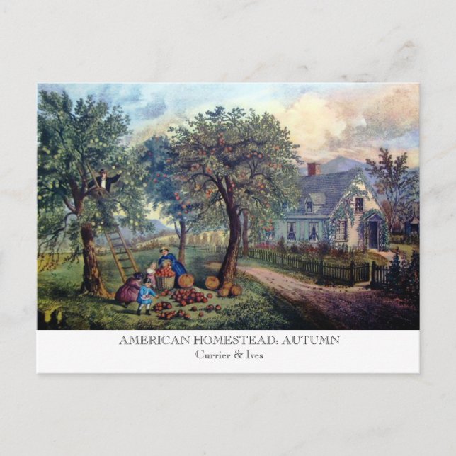 Cartão Postal Postcard - AMERICAN HOMESTEAD: Autumn (Frente)