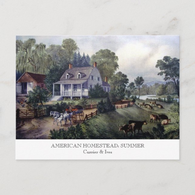 Cartão Postal Postcard - AMERICAN HOMESTEAD: Summer (Frente)