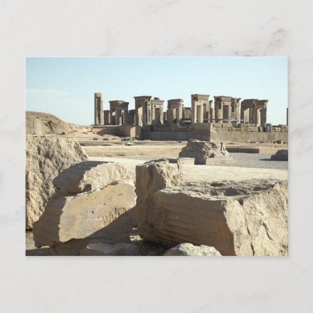 Cartão Postal Postcard Ancient Ruins in Persepolis, Iran (Frente)