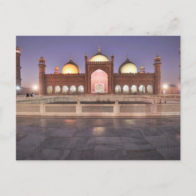 Cartão Postal Postcard Badshahi Mosque in Lahore, Pakistan (Frente)