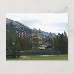 Cartão Postal Postcard Banff Primavera Hotel, Alberta, Canadá