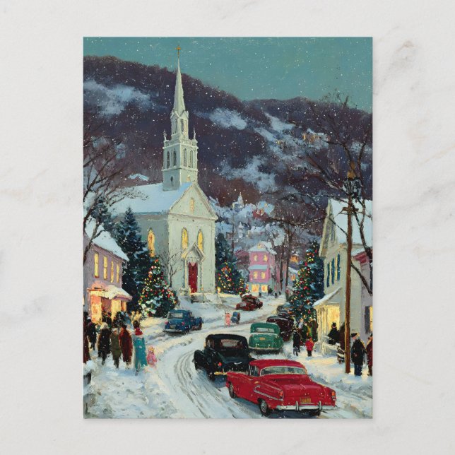 Cartão Postal *POSTCARD Beautiful Painted Nostalgic Christmas  (Frente)
