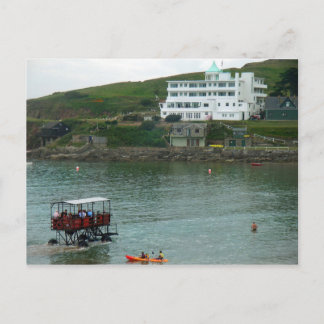 Cartão Postal Postcard Burgh Island Hotel, Devon, Inglaterra