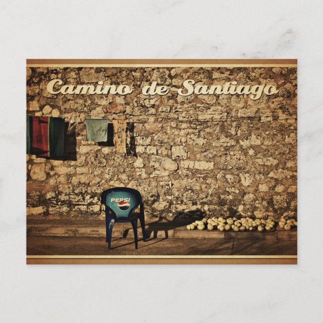 Cartão Postal postcard Camino de Santiago (Frente)