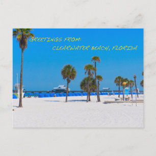Cartão Postal Postcard Clearwater Beach Florida