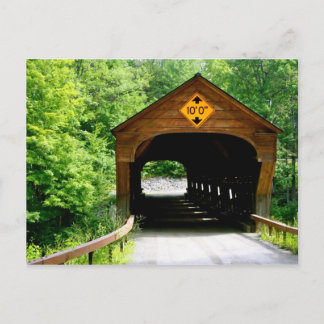 Cartão Postal Postcard Covered Bridge New Hampshire
