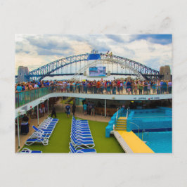Cartão Postal Postcard Cruise Ship em Sydney, Austrália