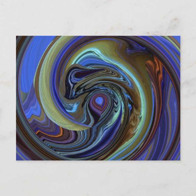 Cartão Postal PostCard de Detector de Sonhos Dourado Roxo N (Frente)