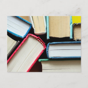 Cartão Postal Postcard de Foto de Lombadas de Livros