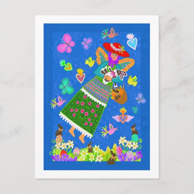 Cartão Postal PostCard de parada de Páscoa (Frente)