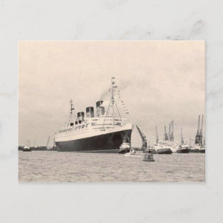 Cartão Postal PostCard de Viagem da Rainha RMS Mary Maiden
