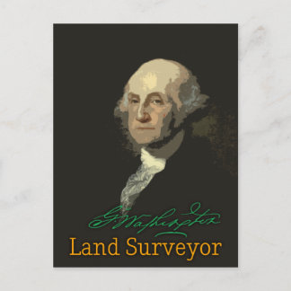 Cartão Postal Postcard do George Washington Land Surveyor