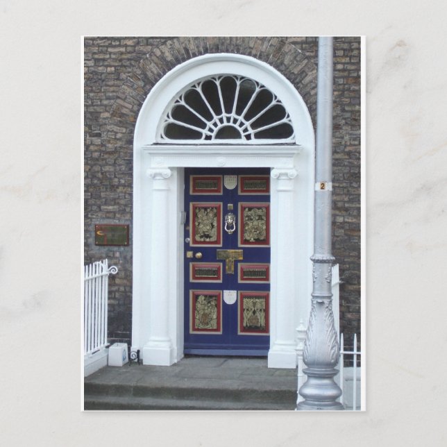 Cartão Postal Postcard: Doors of Dublin (Frente)