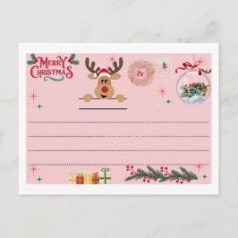 Cartão Postal Postcard for Merry Christmas