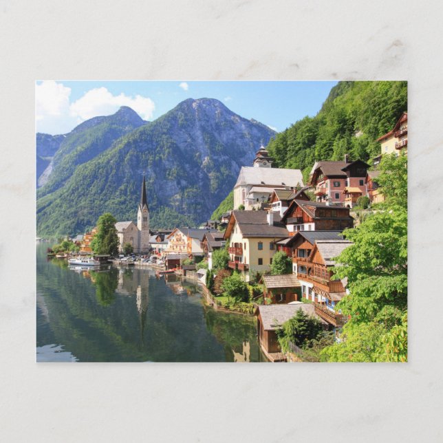 Cartão Postal Postcard Hallstatt, Áustria (Frente)