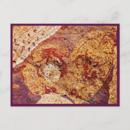 Cartão Postal Postcard Love and Peace "Earth-Design"