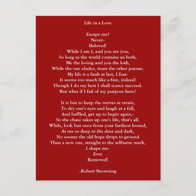 Cartão Postal Postcard-Love Art-Love Poem 12 (Frente)