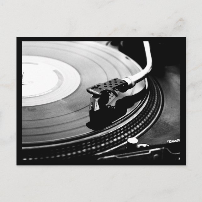 Cartão Postal Postcard-Love the Arts-Record Player (Frente)