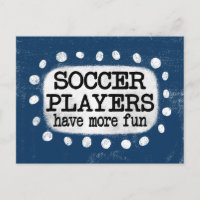 Postcard Mais Divertido Para Jogadores De Futebol