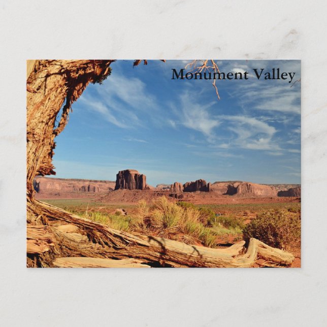 Cartão Postal Postcard  -  Monument Valley (Frente)