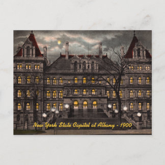 Cartão Postal PostCard NY da Albany Capitol do Estado