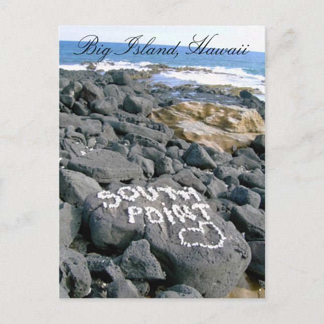 Cartão Postal Postcard of Southpoint, Big Island, Hawaii (Frente)