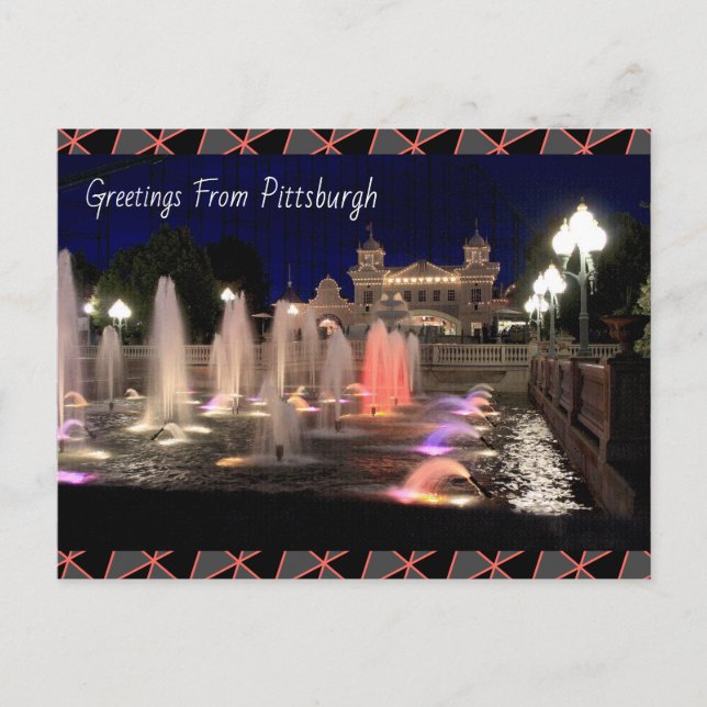 Cartão Postal Postcard-Pittsburgh-Amusement Park (Frente)