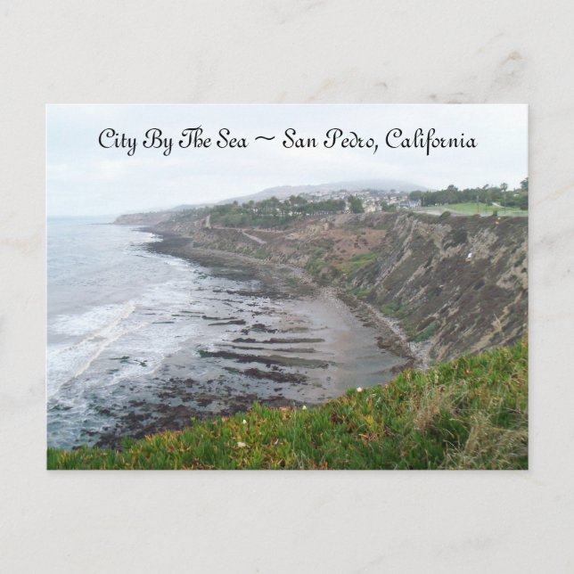 Cartão Postal Postcard Point Fermin Park North San Pedro CA (Frente)