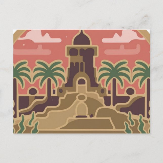 Cartão Postal postcard ,town of 'GHARDAIA' in Algeria (Frente)