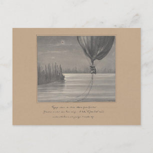 Cartão Postal Postcard-Vintage Art-Hot Air Balões 13