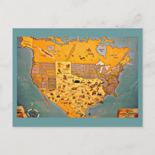 Cartão Postal Postcard-Vintage Dallas Trabalho de arte-50