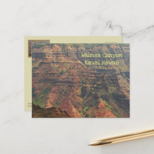 Cartão Postal POSTCARD Waimea Canyon, Kauai, Havaí
