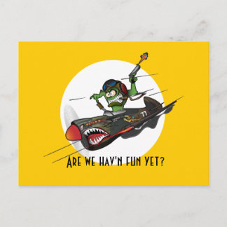 Cartão Postal PostCard Warhawk