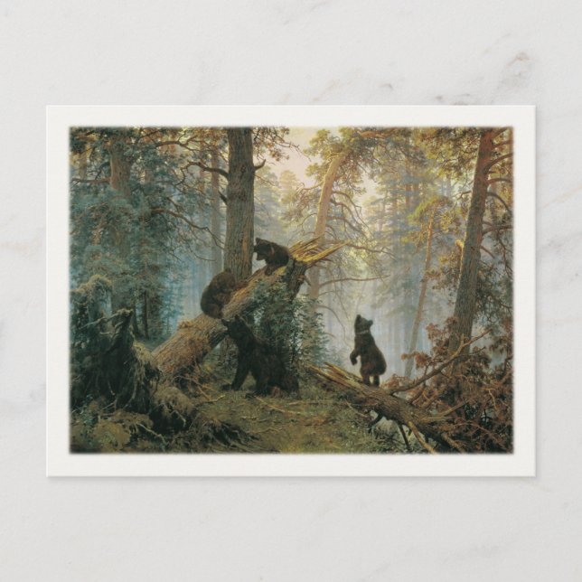 Cartão Postal Postcard With Famous Painting (Frente)