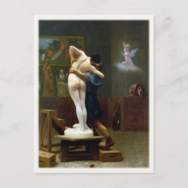 Cartão Postal Postcard with Jean-Leon Gerome Painting (Frente)