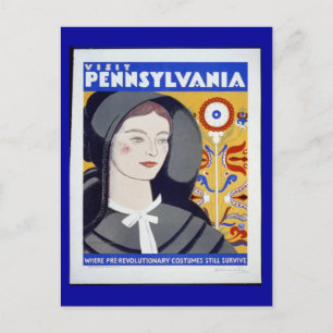 Cartão Postal Postcard-WPA-Visit Pensilvânia