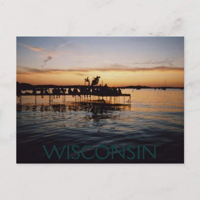 Cartão Postal Postcards de Wisconsin, por H.A.S. Arts (Frente)