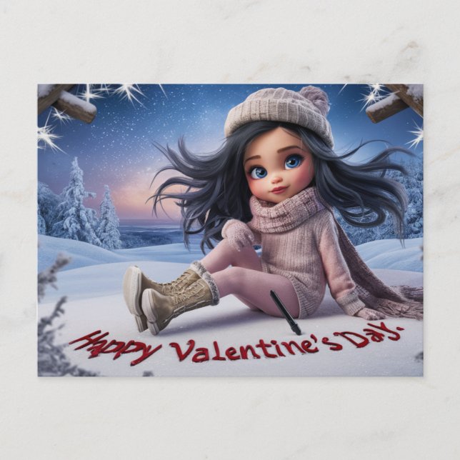 Cartão Postal Postcards happy valentine's day 03 (Frente)