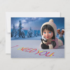 Cartão Postal Postcards I Need You